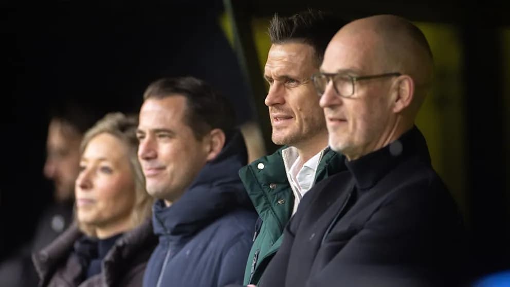 Die Führungsriege des BVB: Svenja Schlenker, Lars Ricken, Sebastian Kehl und Carsten Cramer