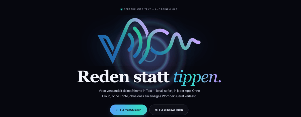 Reden Statt Tippen