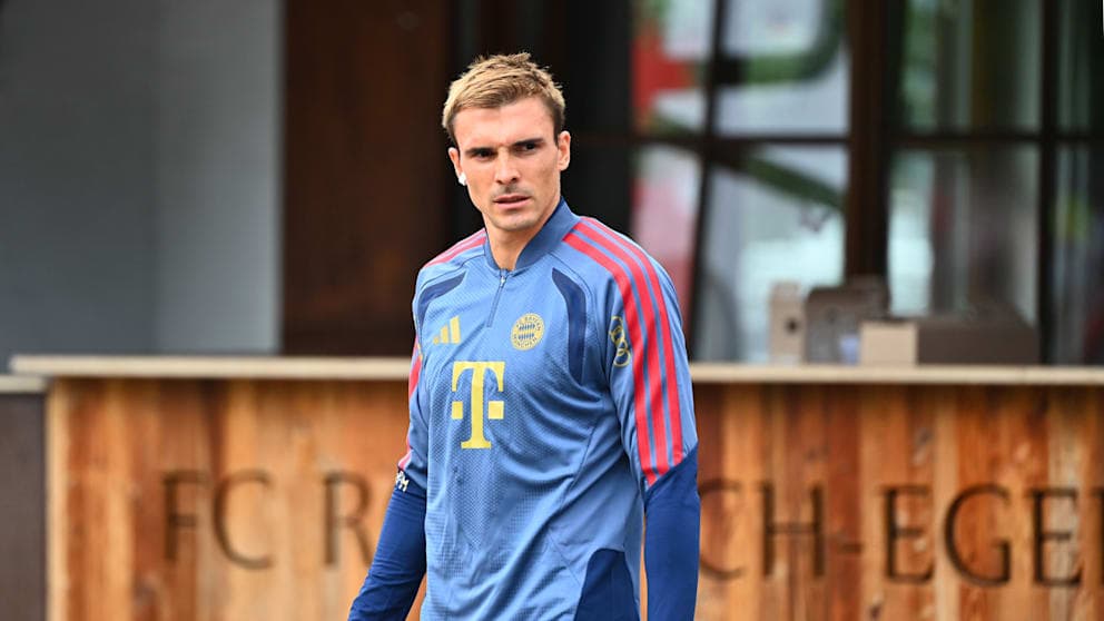 Palhinha trainiert mit dem FC Bayern am Tegernsee.