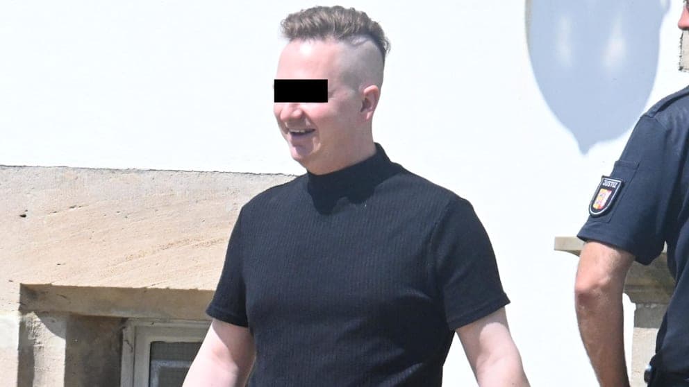 Philipp W. vor dem Amtsgericht Husum bei einem früheren Verhandlungstermin.