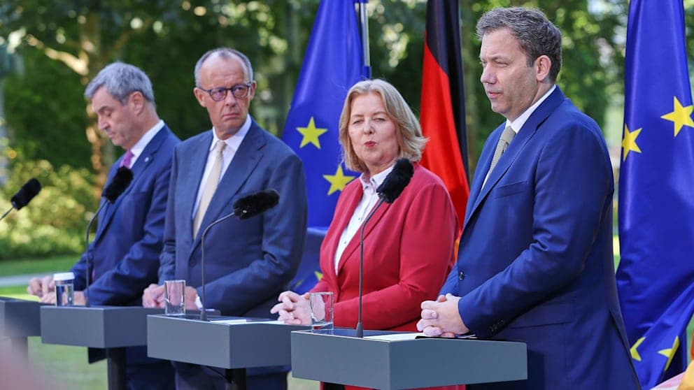 Die Steuerpläne der schwarz-roten Koalition könnten sich als Bumerang erweisen: die Spitzen der Regierung am 2. Juli nach dem Koalitionsgipfel.
