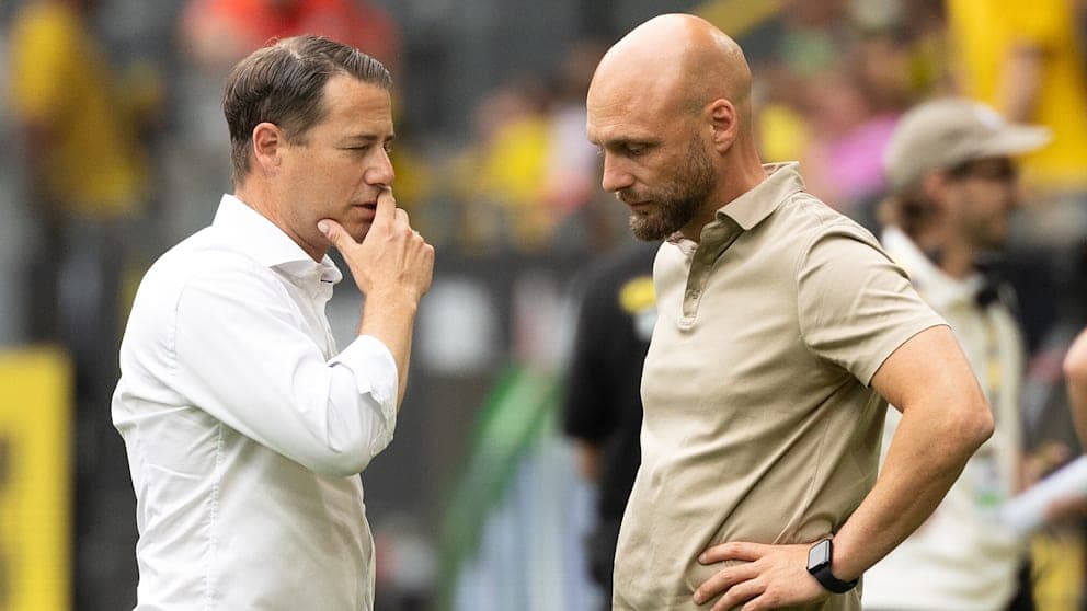 Lars Ricken (50, l.) und Ole Book (40) bilden die sportliche Doppelspitze.